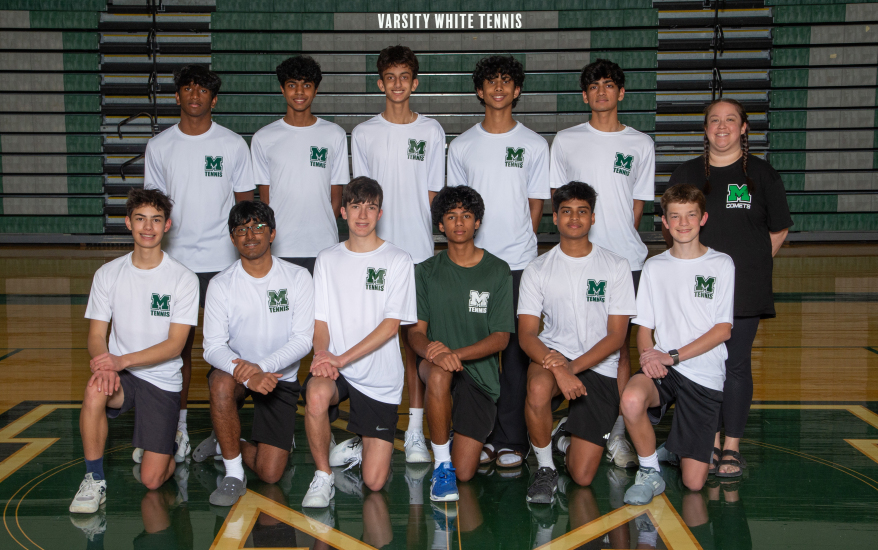 Boys Varsity White Tennis Team
